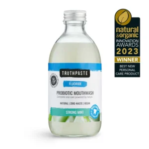 Strong Mint Probiotic Mouthwash With Fluoride